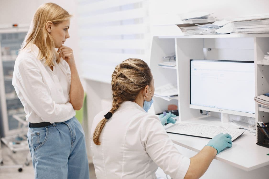 Health technology and secure digital communication visual